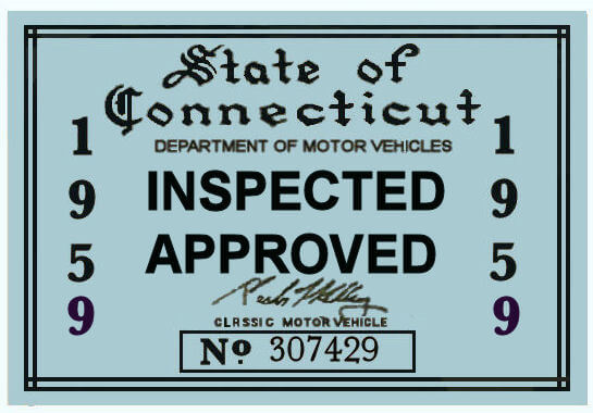 (image for) 1959 Connecticut Inspection Sticker